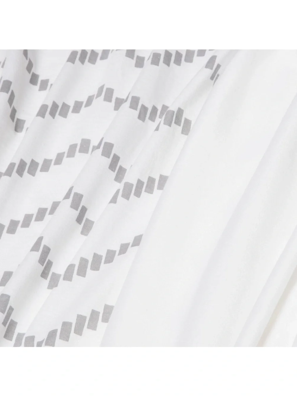 Fitted Cotton Jersey Crib Sheet - Cloud Island™ 2 pack, grey chevron & white